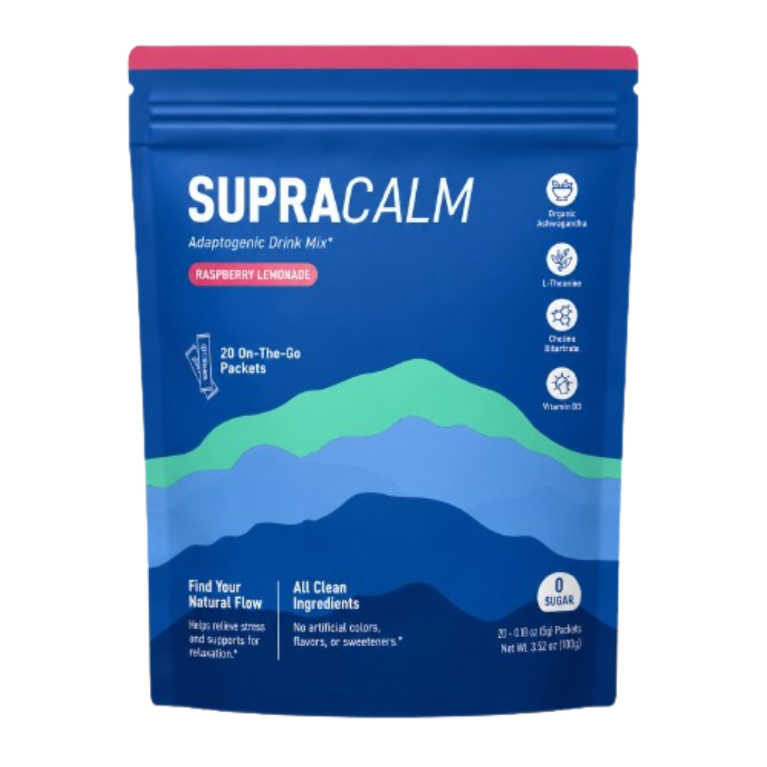 SupraCALM™ Adaptogenic Drink Mix — Raspberry Lemonade (20 Packets)