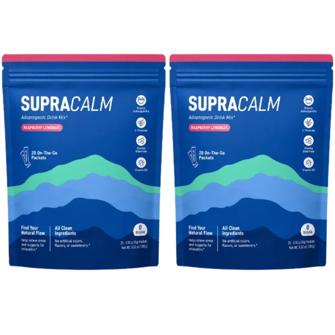 SupraCALM™ Adaptogenic Drink Mix — Raspberry Lemonade (20 Packets)