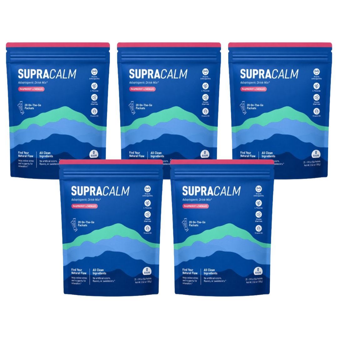 SupraCALM™ Adaptogenic Drink Mix — Raspberry Lemonade (20 Packets)