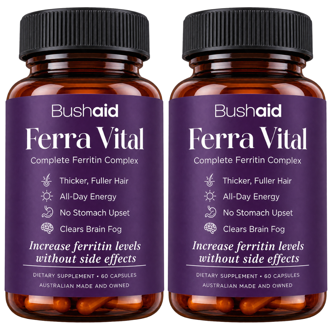 Ferra Vital™ Complete Ferritin Complex — Slow-Release Iron + B6, B12, Folate & Vitamin C