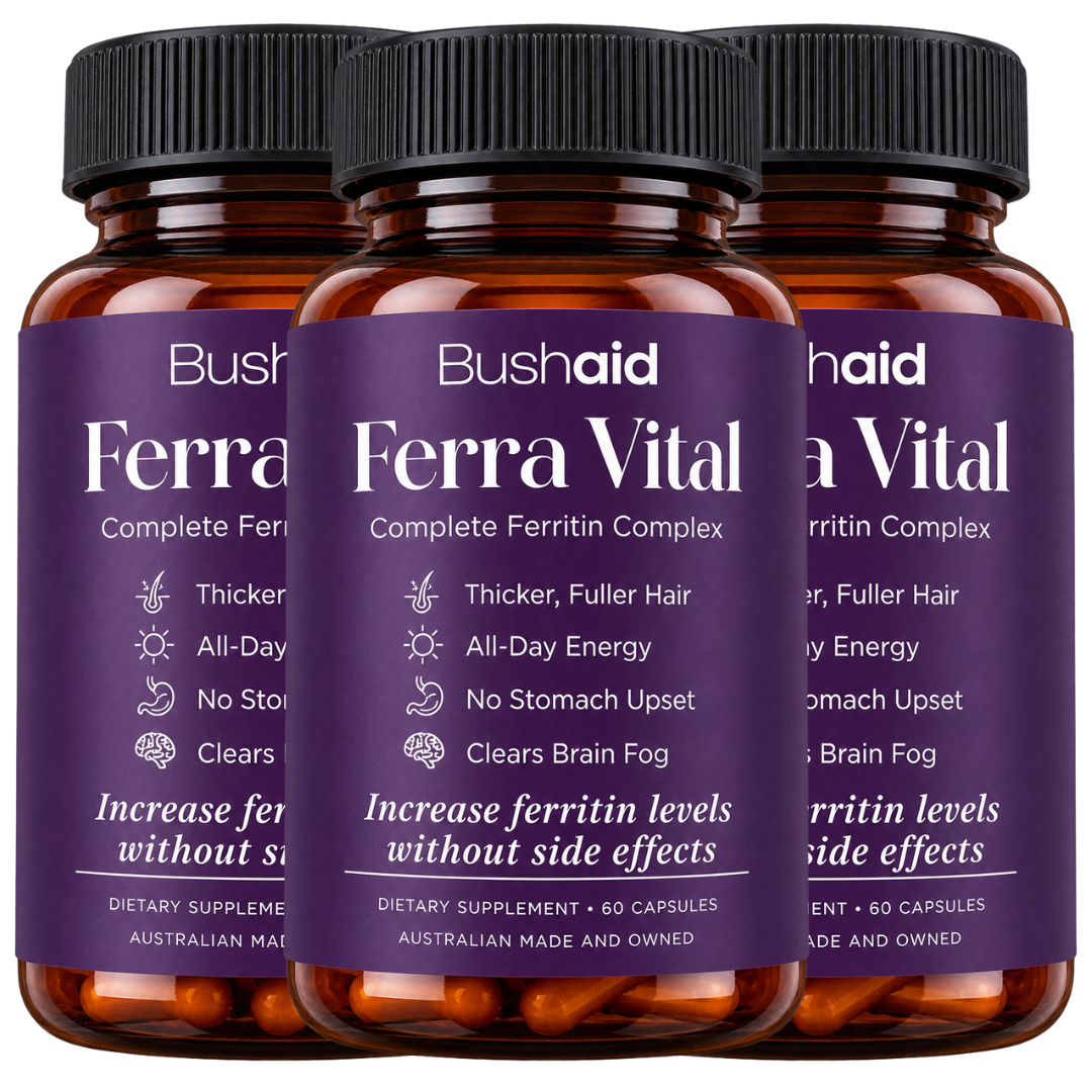 Ferra Vital™ Complete Ferritin Complex — Slow-Release Iron + B6, B12, Folate & Vitamin C