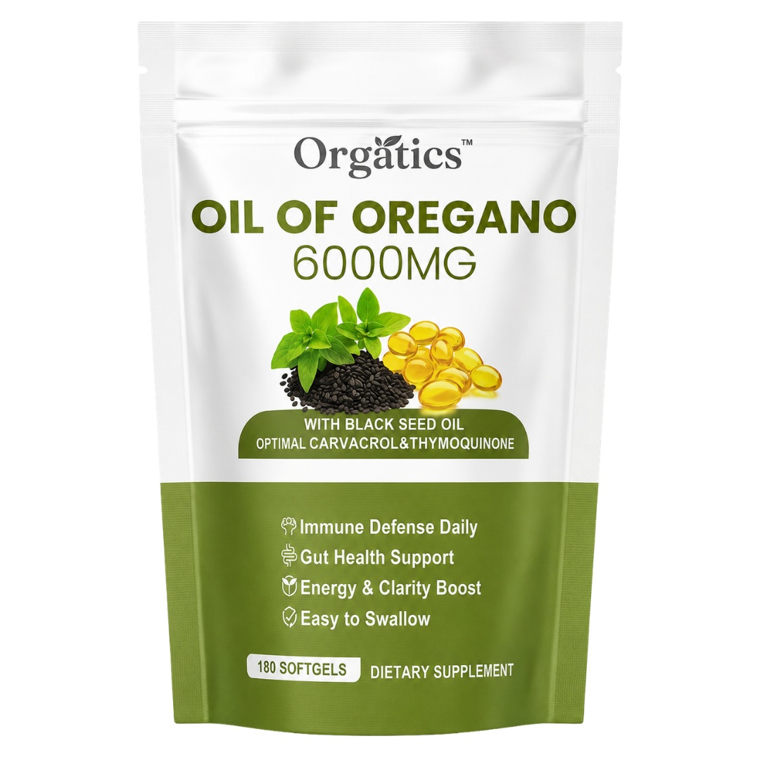 Orgatics™ OREGANO & BLACK SEED OIL – ELIMINATES GUM DISEASE