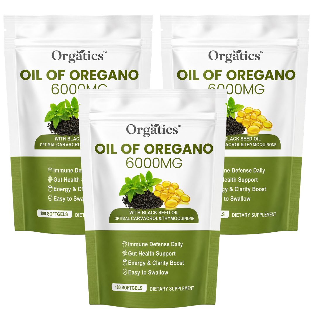 Orgatics™ OREGANO & BLACK SEED OIL – ELIMINATES GUM DISEASE