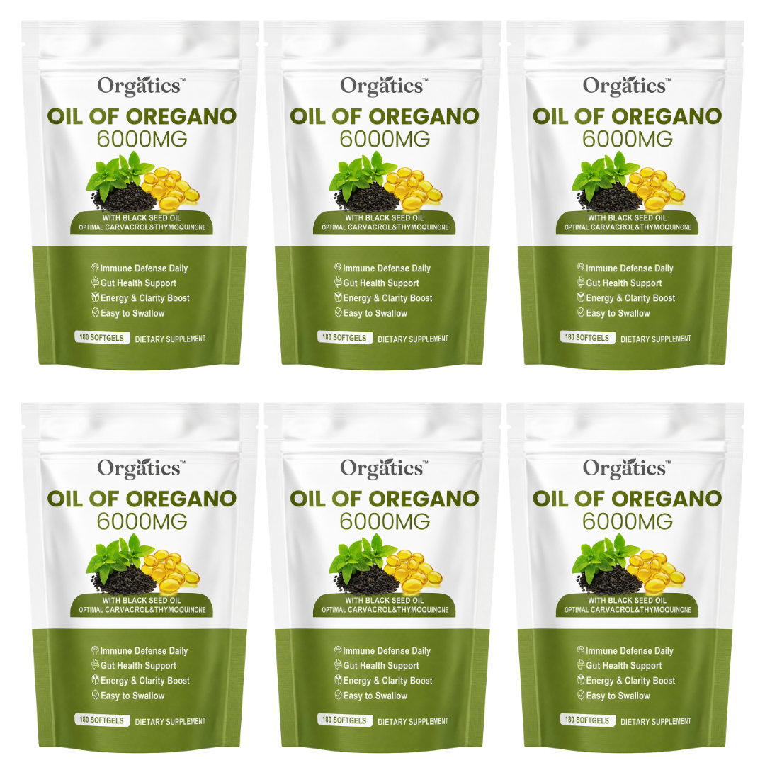 Orgatics™ OREGANO & BLACK SEED OIL – ELIMINATES GUM DISEASE