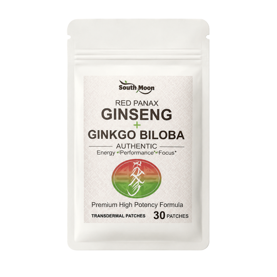 South Moon Red Panax Ginseng and Ginkgo Biloba transdermal patches, 30 pack