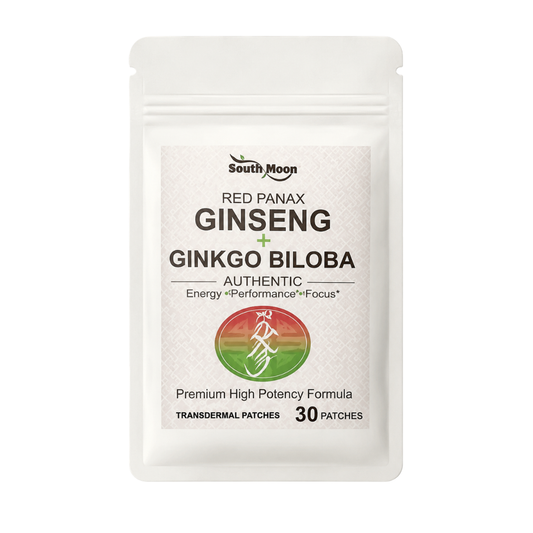 South Moon Red Panax Ginseng and Ginkgo Biloba transdermal patches, 30 pack