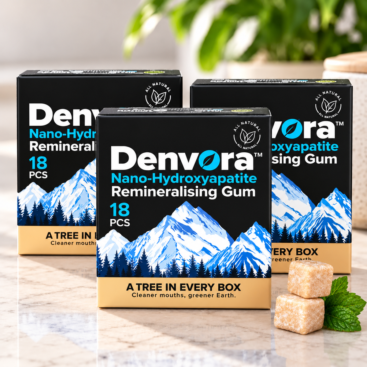 Denvora™ Nano-Hydroxyapatite Remineralising Gum