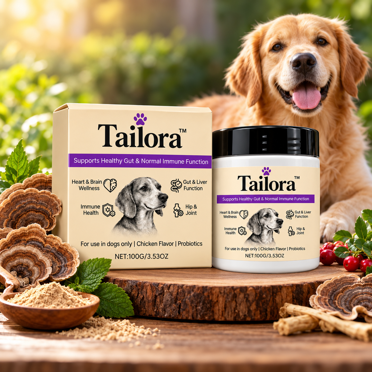 Tailora™ – Advanced Immune & Gut Health Support for Dogs