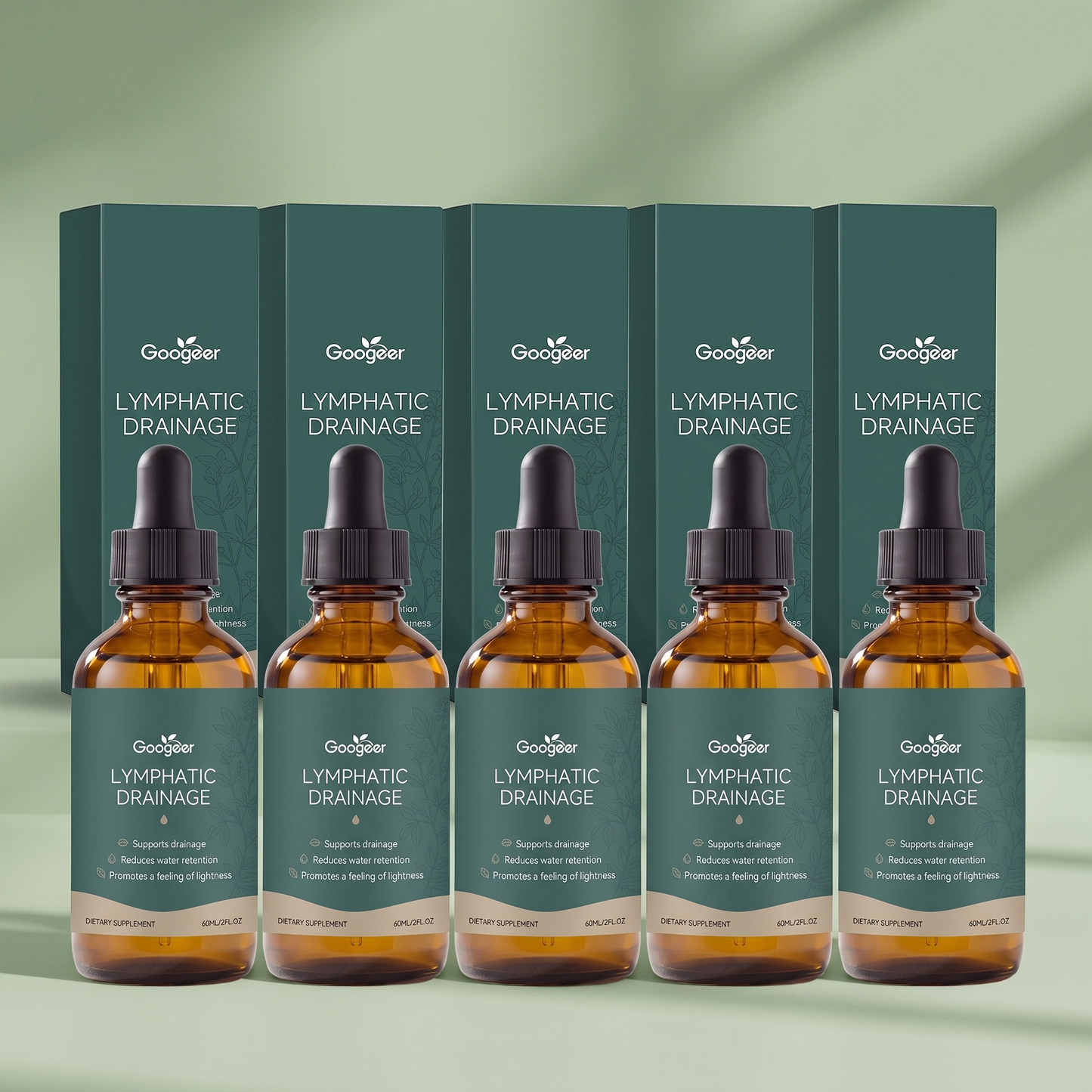 Googeer Lymphatic Drainage 60 ml - 5 pack