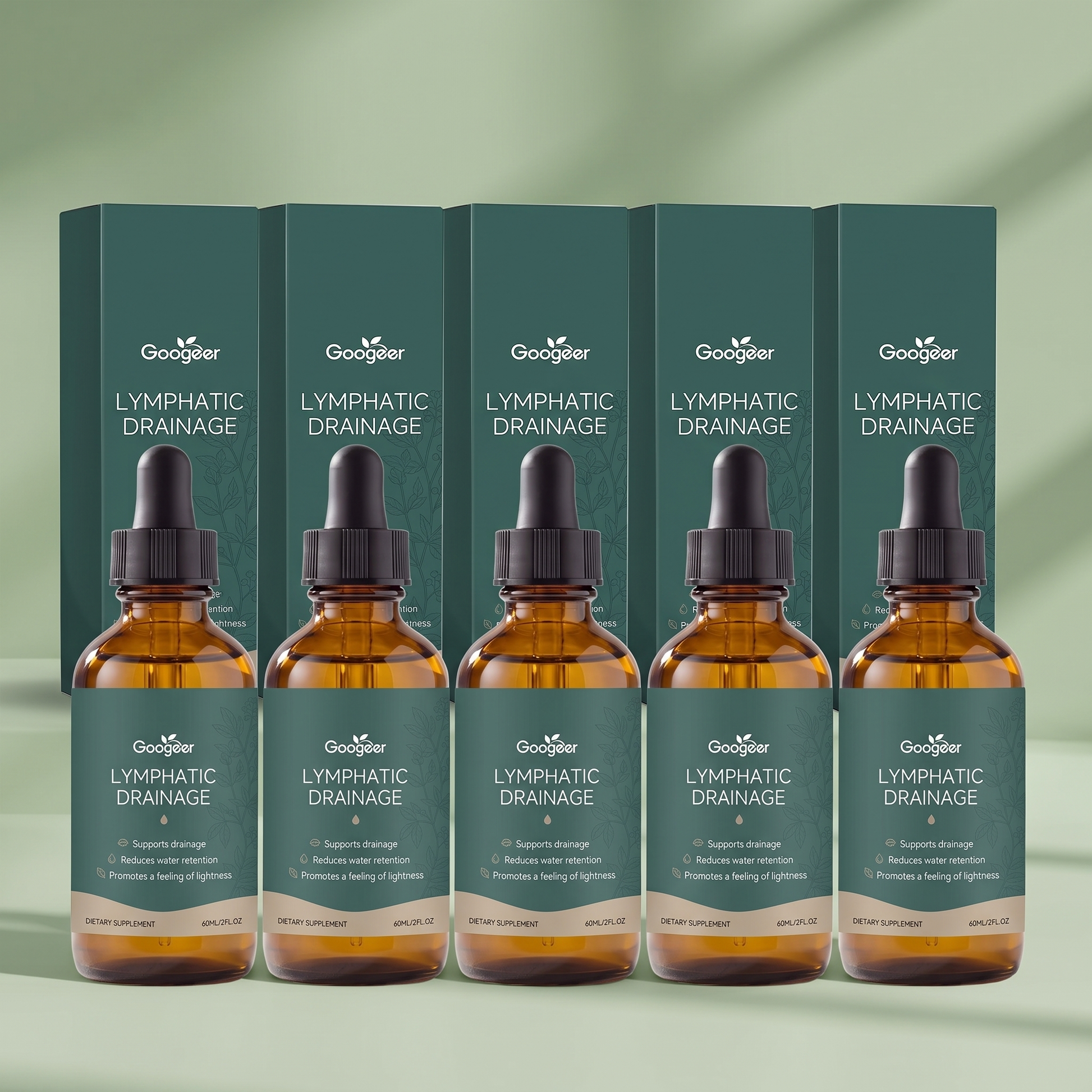 Googeer Lymphatic Drainage 60 ml - 5 pack