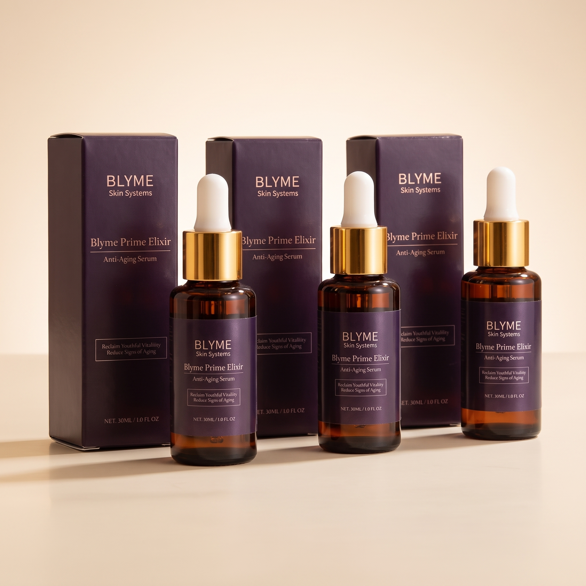 BLYME Prime Elixir Anti-Aging Serum 30ml - 3 pack