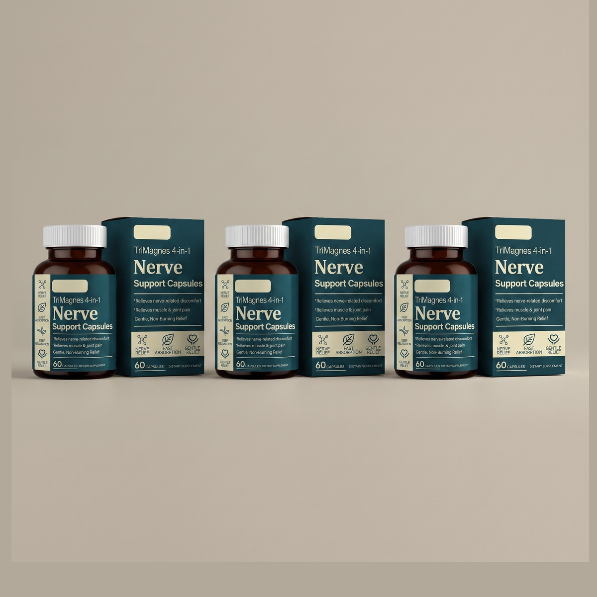 Neuvara TriMagnes 4-in-1, 60 capsules - 3 pack