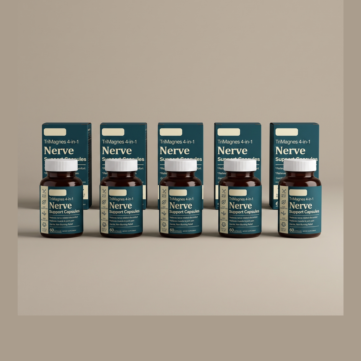 Neuvara TriMagnes 4-in-1, 60 capsules - 5 pack