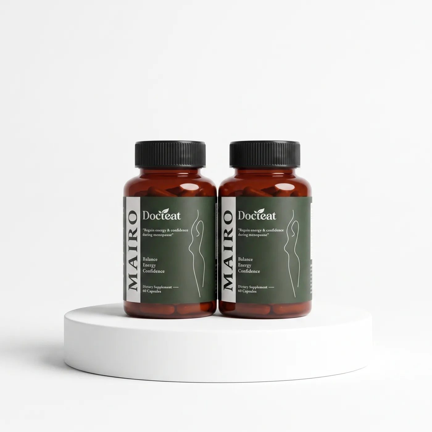 MenoRelief™ — product bottle 2x pedestal