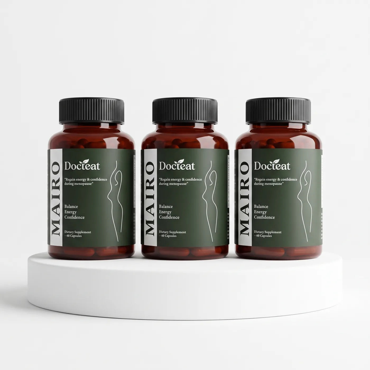 MenoRelief™ — product bottle 3x pedestal